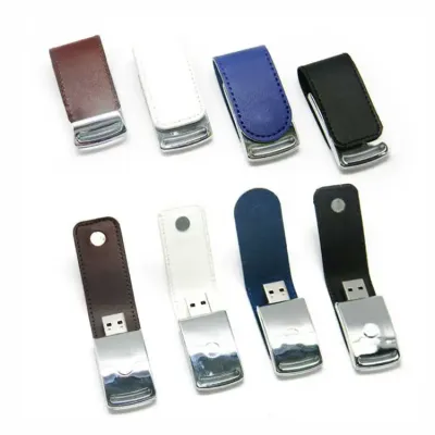 Pen Drive Fechamento Imã-Couro - 8GB Personalizado