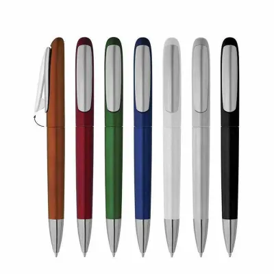 Caneta Plástica Esferográfica Acionamento no Clip Personalizada