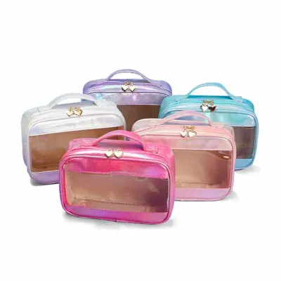 Necessaire Sintética Holográfica Impermeável