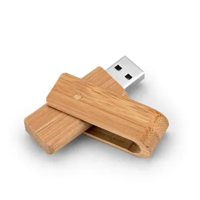 Pen Drive Bambu Giratório 8GB Personalizado
