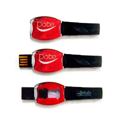 Pen drive retrátil resina customizado