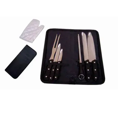 Kit churrasco em estojo em nylon