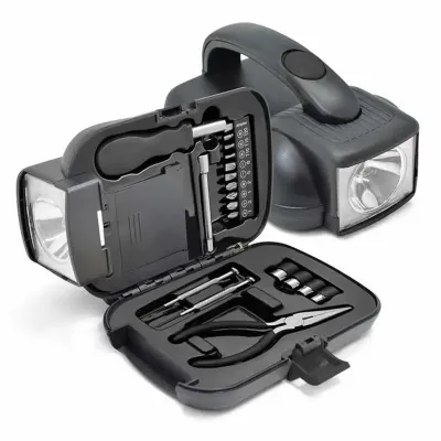 Caixa de Ferramenta 19 pçs com Lanterna 1