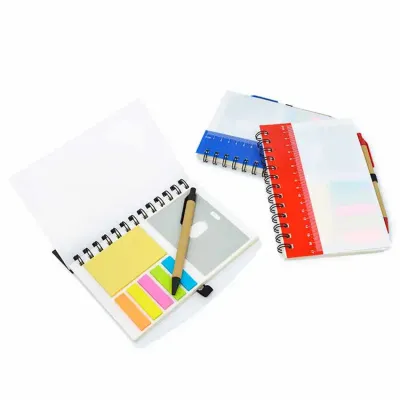 Bloco de Anotações Branco e Régua Color 1