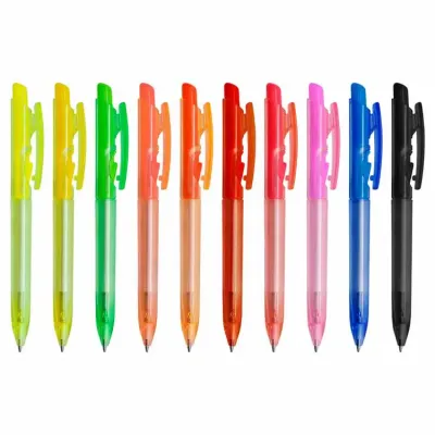 Caneta Plástica Translúcida 1