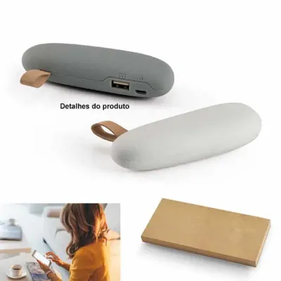 Carregador Power Bank Bateria Portátil ABS. Bateria de Lítio 2000 mAh. 1