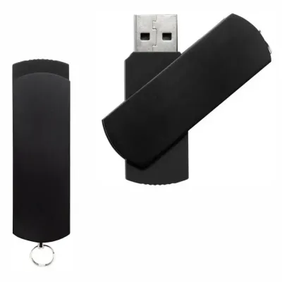 Pen Drive Giratório Preto