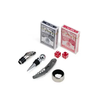 Kit Vinho com Jogo de Baralho 