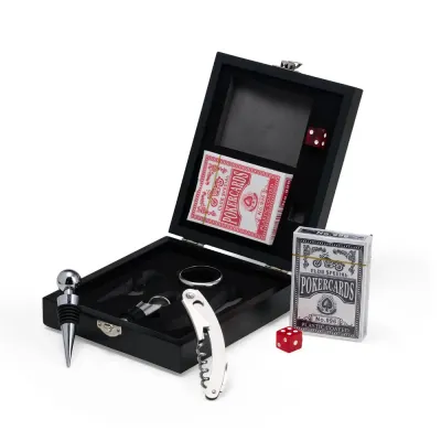 Vinho com Jogo de Baralho Personalizado