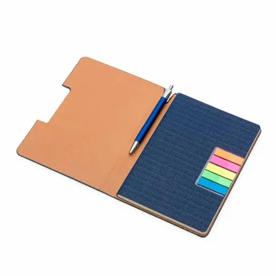 Bloco de anotações Personalizado confeccionado com capa sintética. Capa interna com 5 bloquinhos ...