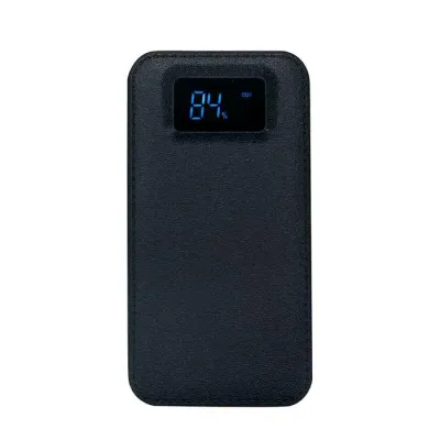 Power Bank digital na cor preto 