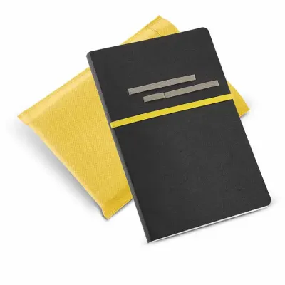 Caderno em Sintético - amarelo