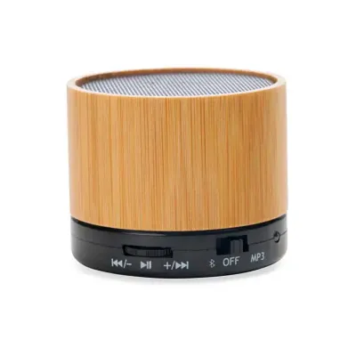 Caixa de Som Multimídia Bambu - detalhe preto