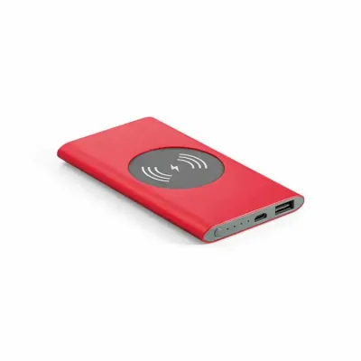 Bateria portátil e carregador wireless 0- vermelho
