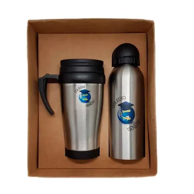 Kit com Caneca e Squeeze Personalizado