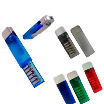 Kit ferramenta com 6 peças em várias cores