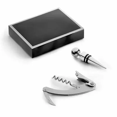 Kit vinho personalizado fornecido em caixa presente