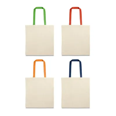 Sacolas com alças coloridas