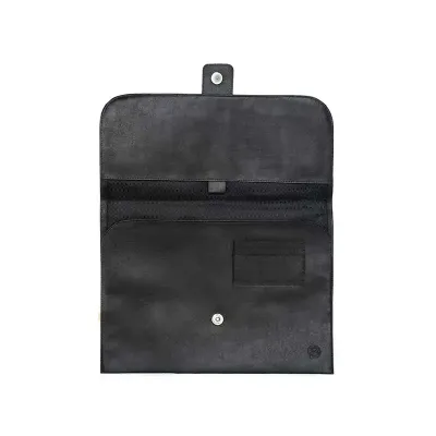 Pasta de mão com porta cartões e porta caneta 