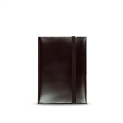 Porta Ipad em couro preto personalizado 