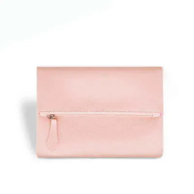 Porta celular / bolsinha feminina fechamento em zíper bolso frontal armazena com segurança os per...