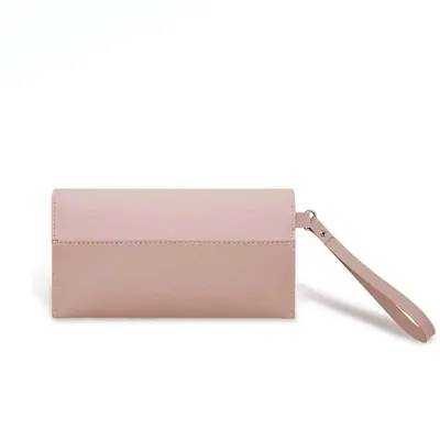 Porta celular / carteira com fechamento em botão de pressão e alça para transporte