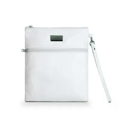 Porta estetoscópio em couro com bolso frontal 