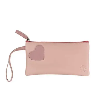 Kit feminino com carteira /porta-celular em couro