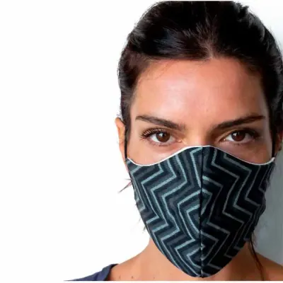Máscara de proteção em tecido mescla