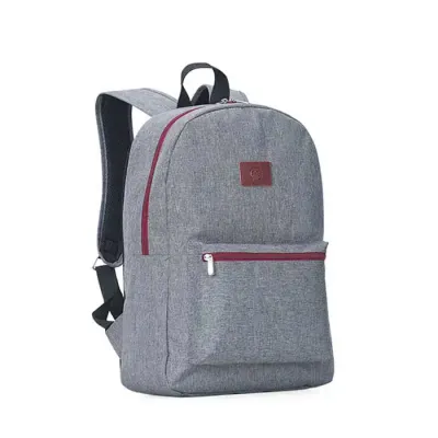 Mochila em linho e couro legítimo