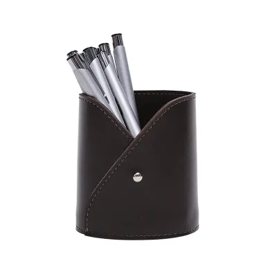 Porta canetas marrom