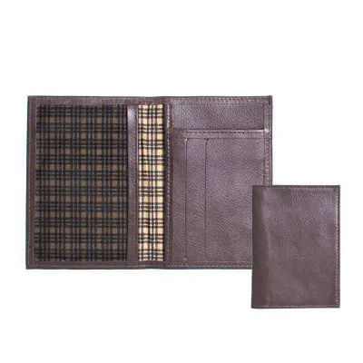 Porta documentos com duas divisórias para cartões 