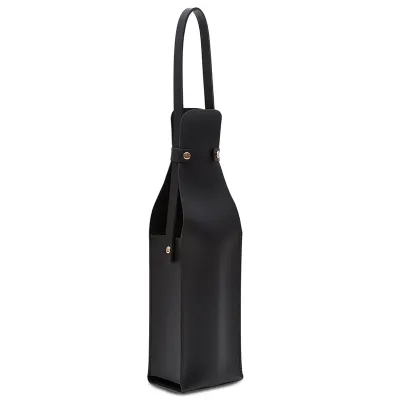 Porta-garrafa Preta com alça de mão