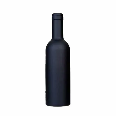 Kit vinho personalizado com 3 peças - estojo no formato de garrafa