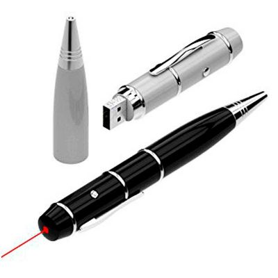 BrinClass - Caneta Pen drive com Laser Pointer
