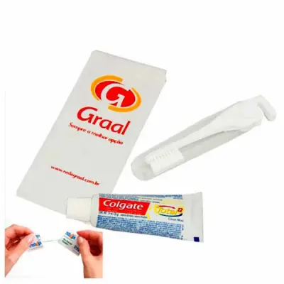 Kit higiene bucal ideal para ações promocionais