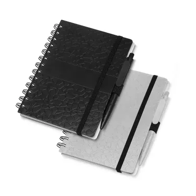 Caderno de anotações: preto e cinza