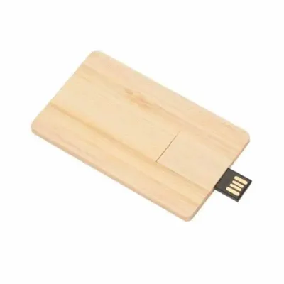 Pen Card em madeira com 16 Gb personalizado