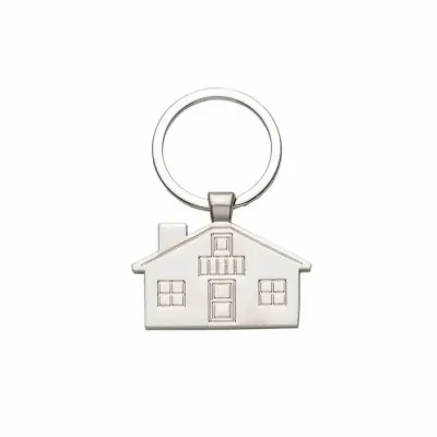 Chaveiro metálico em formato de casa