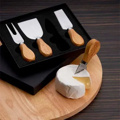 Kit queijo 4 peças, demonstração