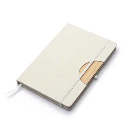 Caderno de caixa de leite e bambu
