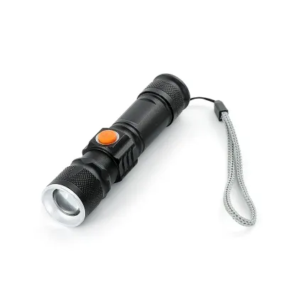 Lanterna led recarregável com zoom