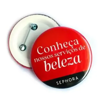 Botton com tampa de metal