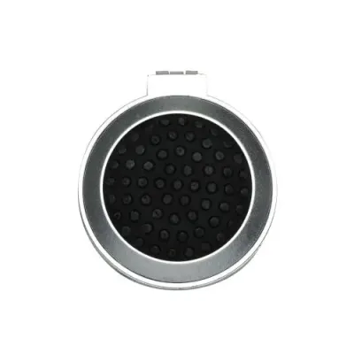 Escova com espelho redonda em plástico resistente