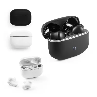 Fone de ouvido wireless em ABS 100% reciclado