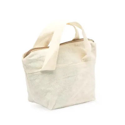 Nécessaire de algodão com zíper