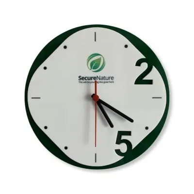 Relógio de Acrílico verde