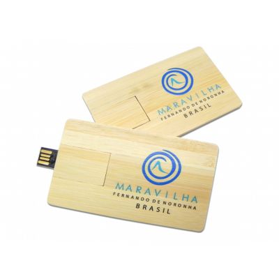 Pen drive Card Bamboo.