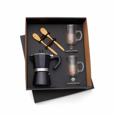 Kit para Café com Cafeteira Italiana em caixa