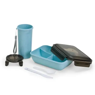 Kit Copo e Marmita Fibra de Bambu